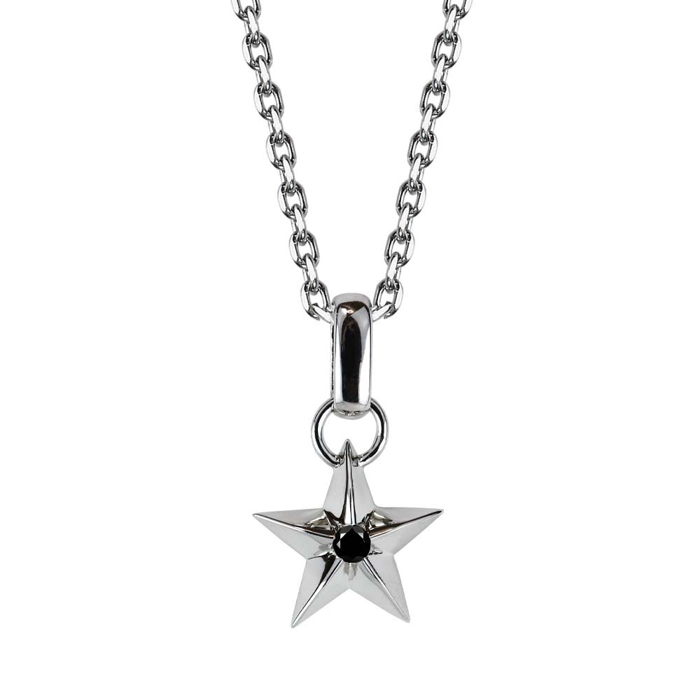 ネックレス メンズ シンプル シルバーネックレス 人気 スター スター