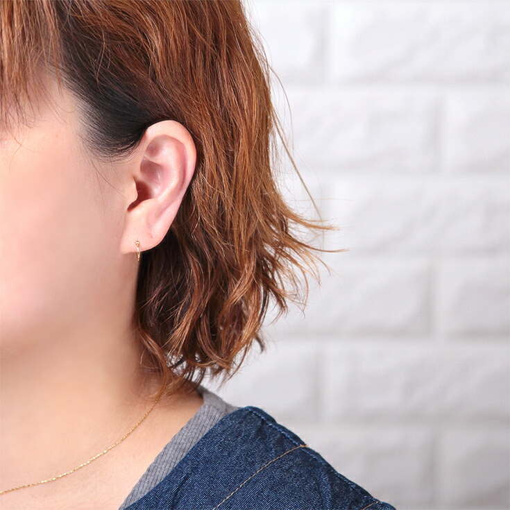 当季大流行 18金 k18 レディース ピアス 18k 10mm フープピアス フープ アクセサリー