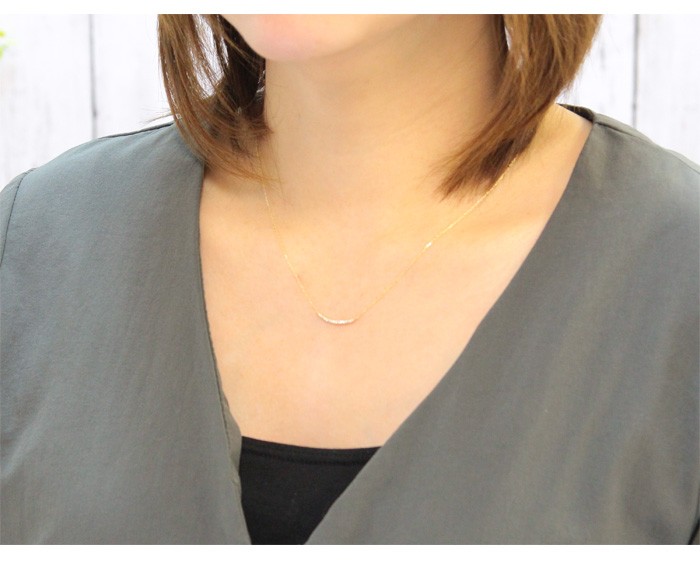 ネックレス レディース ゴールド ダイヤモンド ギフト ご褒美 k10 10金  