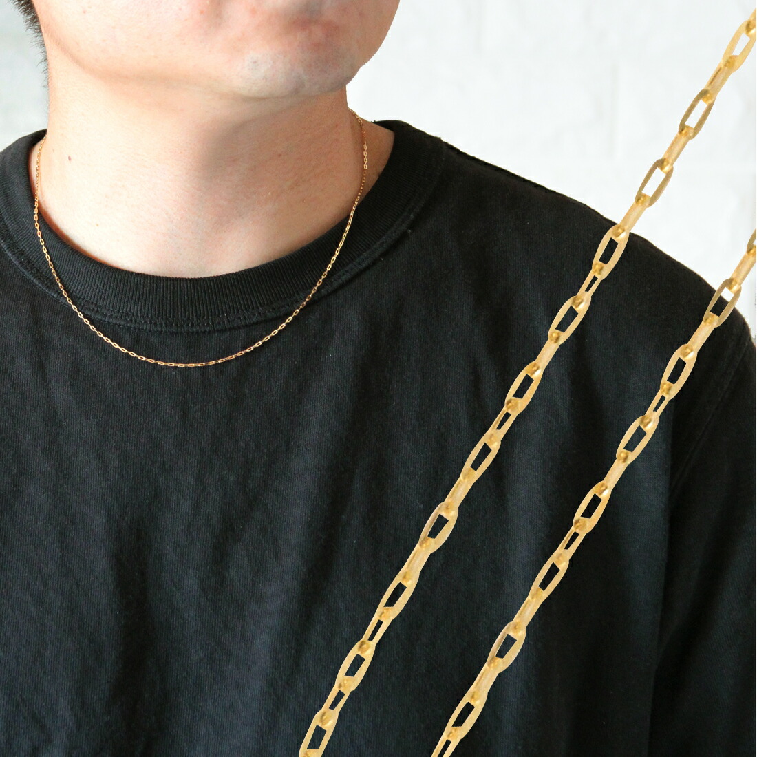 K18 シリコン ロープ ネックレス ゴールド④