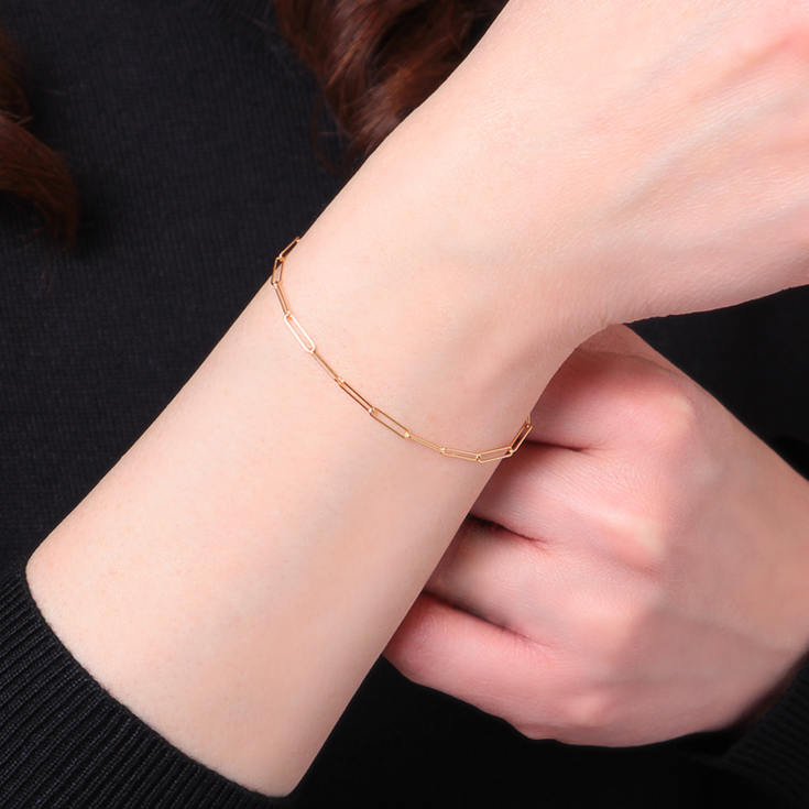 断捨離中　k10ブレスレット　クローバーチェーン　2.2㎜幅　つけっぱなし 断捨離中様専用 k10ブレスレット クローバーチェーン 2.2㎜幅 つけっ