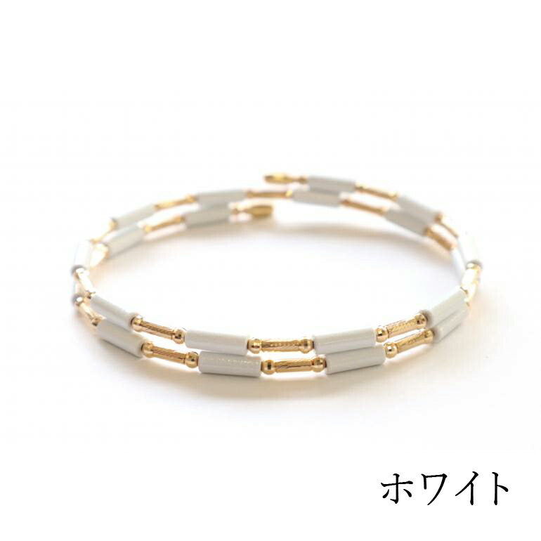 【Lill one STAR リルワンスター】 AiM4 2連バングル スポーツ ブレスレット 形状記憶 K18 活性化鉱水 ユニセックス プレゼント | ブランド登録なし | 01