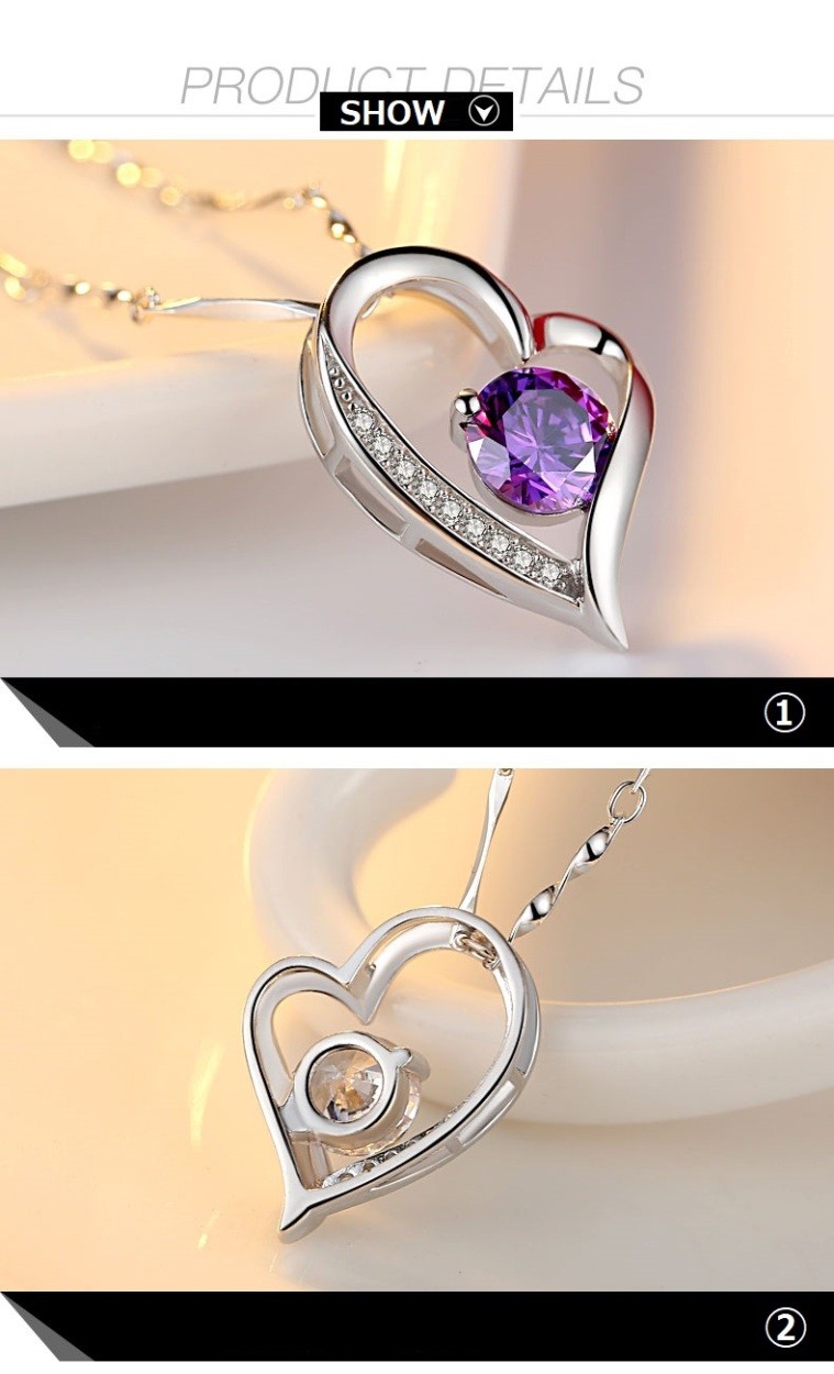 未使用級　SWAROVSKI　スワロフスキー　シルバー　ネックレス　ハート スワロフスキー ネックレス ハート リバーシブル シルバー 正規