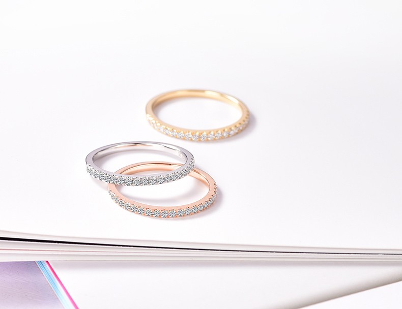 SWAROVSKI リング 指輪 3本セット スワロフスキー エタニティ