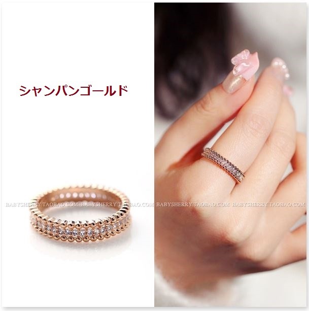 SWAROVSKI スワロフスキー ピンキーリング ５号 2本 箱付 エタニティ SWAROVSKI（スワロフスキー） 指輪 リング ピンキーリング フル