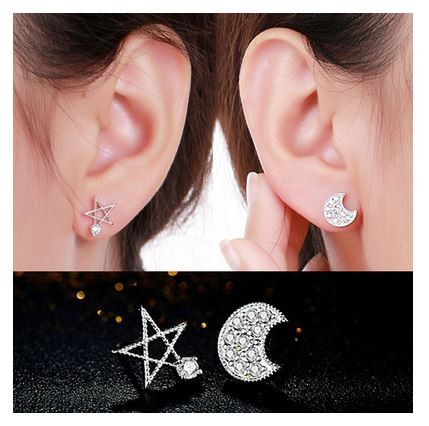 極美品　スワロフスキー　 チョーカー＆ピアスセット 箱付 スターキラキラ　お洒落 tb002-17.jpg