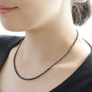 商品画像３ 【K18WG】天然ブラックダイヤモンドネックレス20ctアップ【AAAクラス】