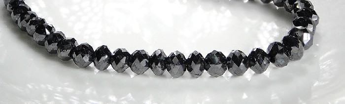 【K18WG】天然ブラックダイヤモンドネックレス100ctアップ【AAAAクラス】