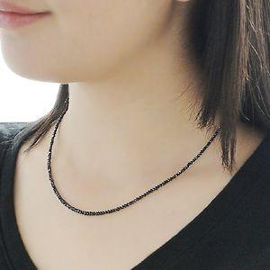 商品画像３ 【K18WG】ブラックダイヤモンドネックレス15ctアップ【AAAクラス】