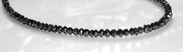 【K18WG】ブラックダイヤモンドネックレス15ctアップ【AAAクラス】