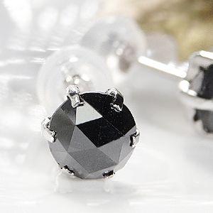 商品画像１ 【K18WG】天然ブラックダイヤモンド ピアス2.00ct【AAAクラス】