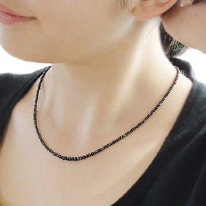 商品画像３ 【K18WG】天然ブラックダイヤモンドネックレス20ctアップ【Aクラス】