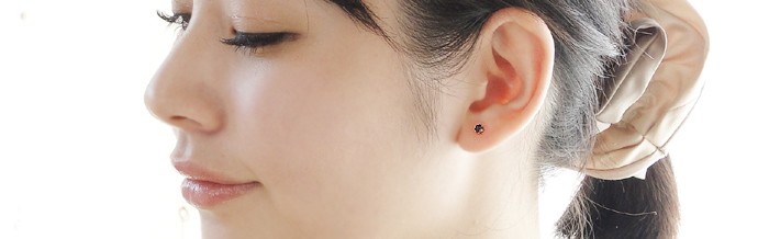 [PT900] black diamond Monde earrings 0.15ct one-side ear for [AAA Class ]