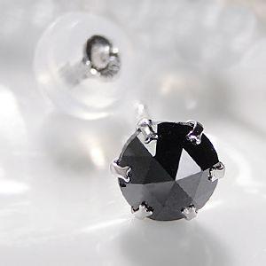  commodity image 1 one-side ear for [K18WG] natural black diamond Monde earrings 0.35ct[AAA Class ]