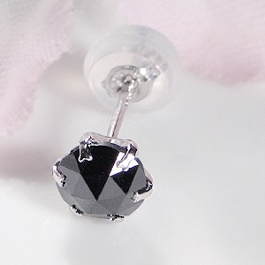  commodity image 2 one-side ear for [K18WG] natural black diamond Monde earrings 0.35ct[AAA Class ]