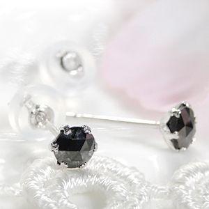  commodity image 1 [pt900] natural black diamond Monde earrings 0.30ct[AAA Class ]