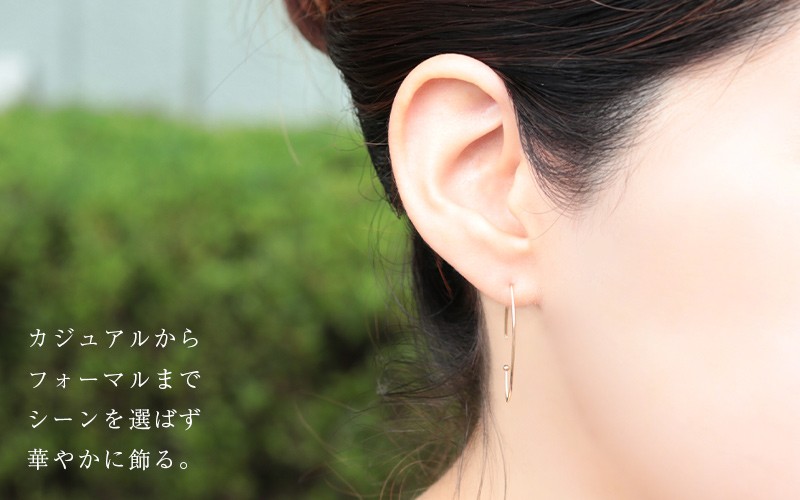 楽天Carat K18 ピンクゴールド　ペアシェイプフープピアス　used　美品 k18 ピアス シトリン ピアス フックピアス ペアシェイプ