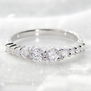 Pt950 フルエタニティリング 0.60カラット 10号 PT950 ハード ブラックダイヤモンド 0.37ct～0.45ct フル