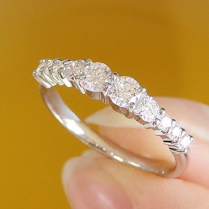Pt950 フルエタニティリング 0.60カラット 10号 Jeweluce ダイヤモンド エタニティ リング プラチナ pt950 0.55