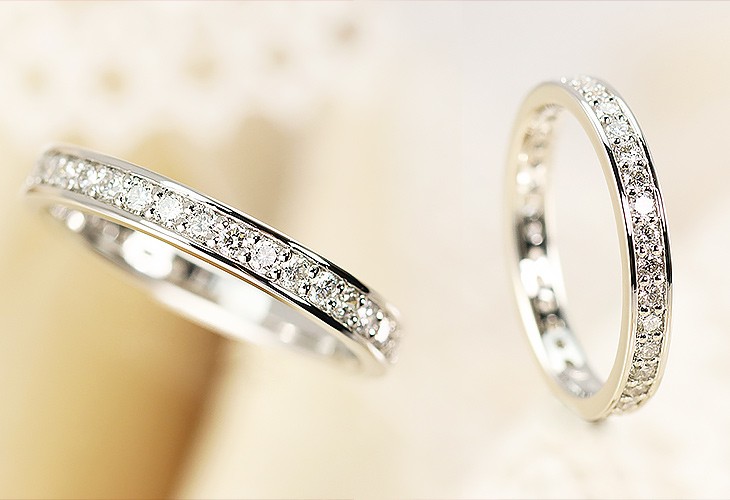 Jeweluce ☆フルエタニティ【Hカラー SI〜VSクラス】0.50ct