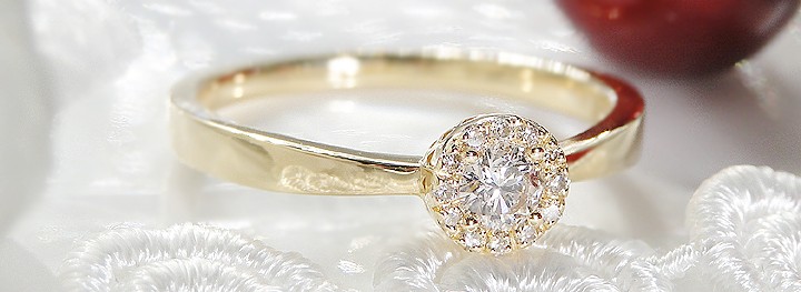 Jeweluce ダイヤモンド リング K18YG イエローゴールド 0.20ctUP
