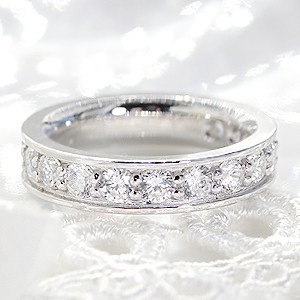 Jeweluce ダイヤモンド エタニティ リング プラチナ pt950 2.0ct