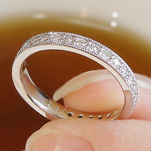 Jeweluce ☆ダイヤモンド 0.50ct ミル打ち フルエタニティ
