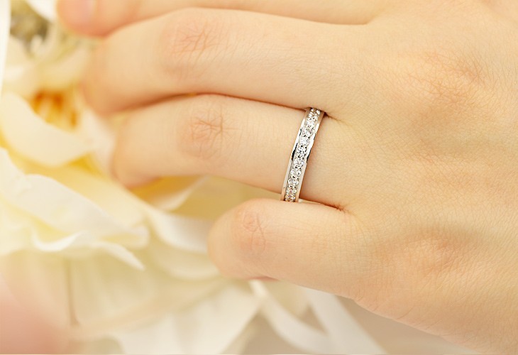 Jeweluce（ジュエルーチェ） ダイヤモンド エタニティ リング プラチナ
