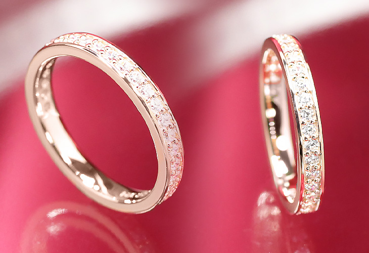 Jeweluce（ジュエルーチェ） ダイヤモンド フルエタニティ リング K18