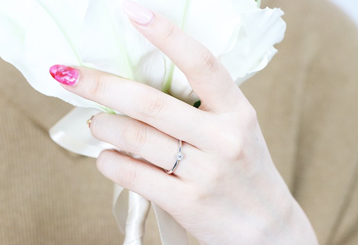 Jeweluce 0.06ct ダイヤモンド リング K18YG/PG/WG ゴールド
