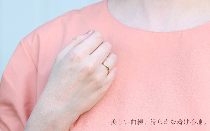Jeweluce K24 純金 ゴールド リング 2mm 【6〜13号】 指輪 24K