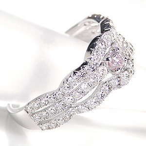 Jeweluce（ジュエルーチェ） ピンクダイヤモンド 0.07ct Pink Dia