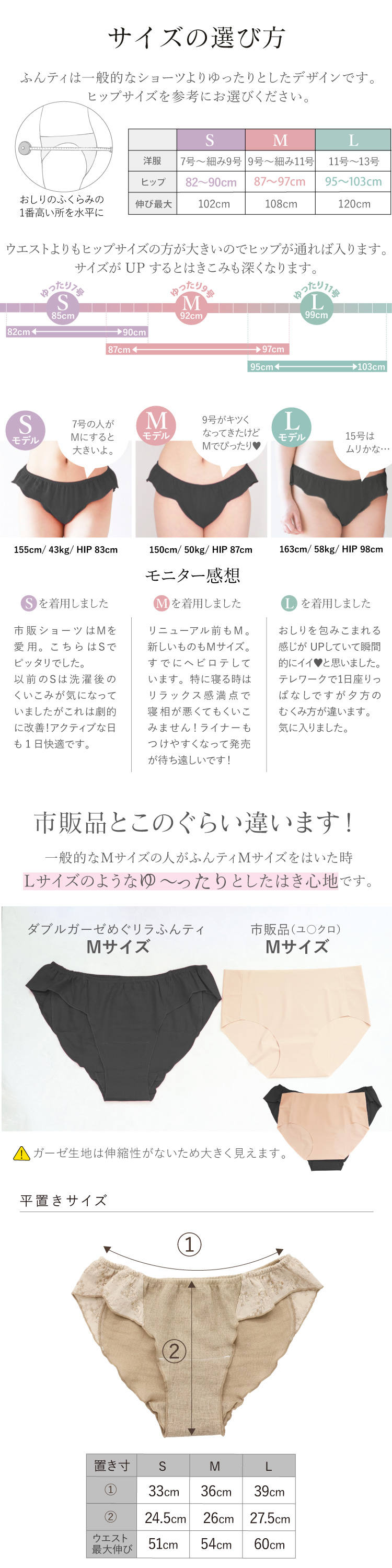 サイズの選び方