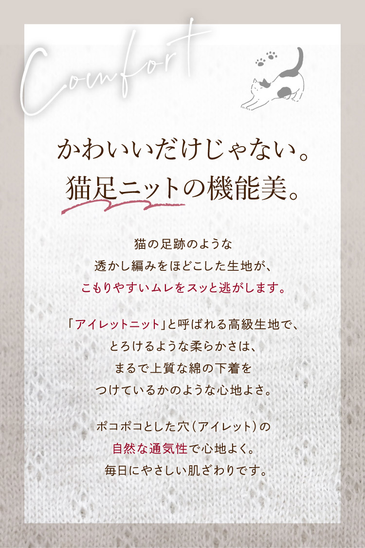 猫足ニットの昨日美