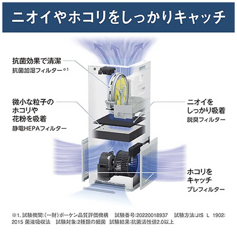 ダイキン（DAIKIN） 加湿 空気清浄機 2025年モデル MCK505A-W 脱臭