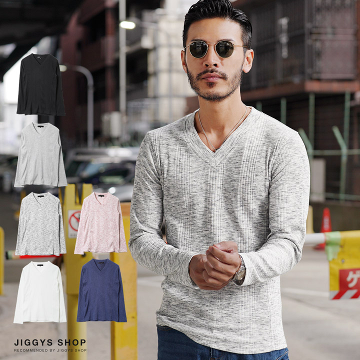 LGB Vネック長袖カットソー LGB Vネック長袖カットソー