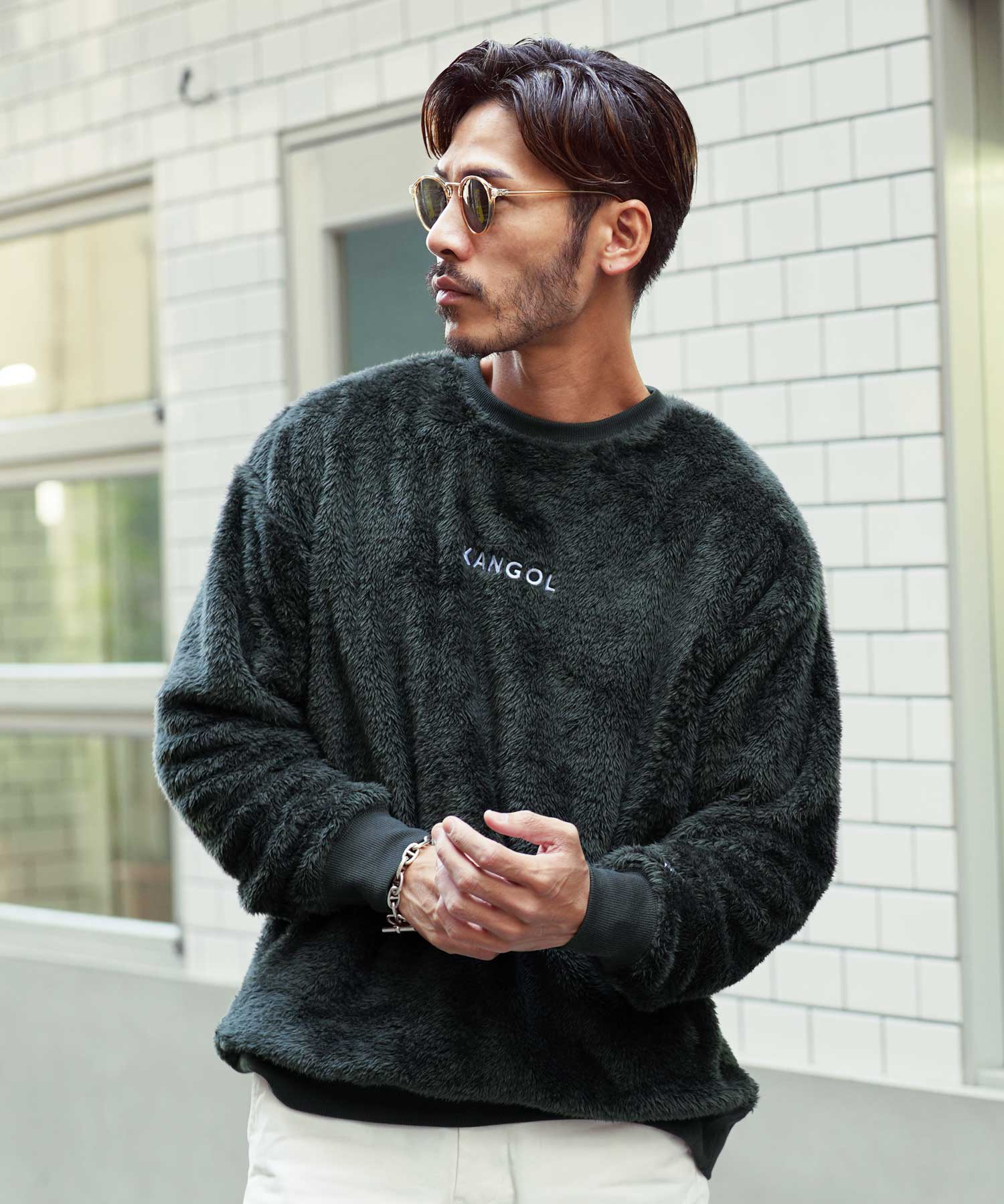 KANGOL（カンゴール） ボアトレーナー メンズ トップス もこもこ