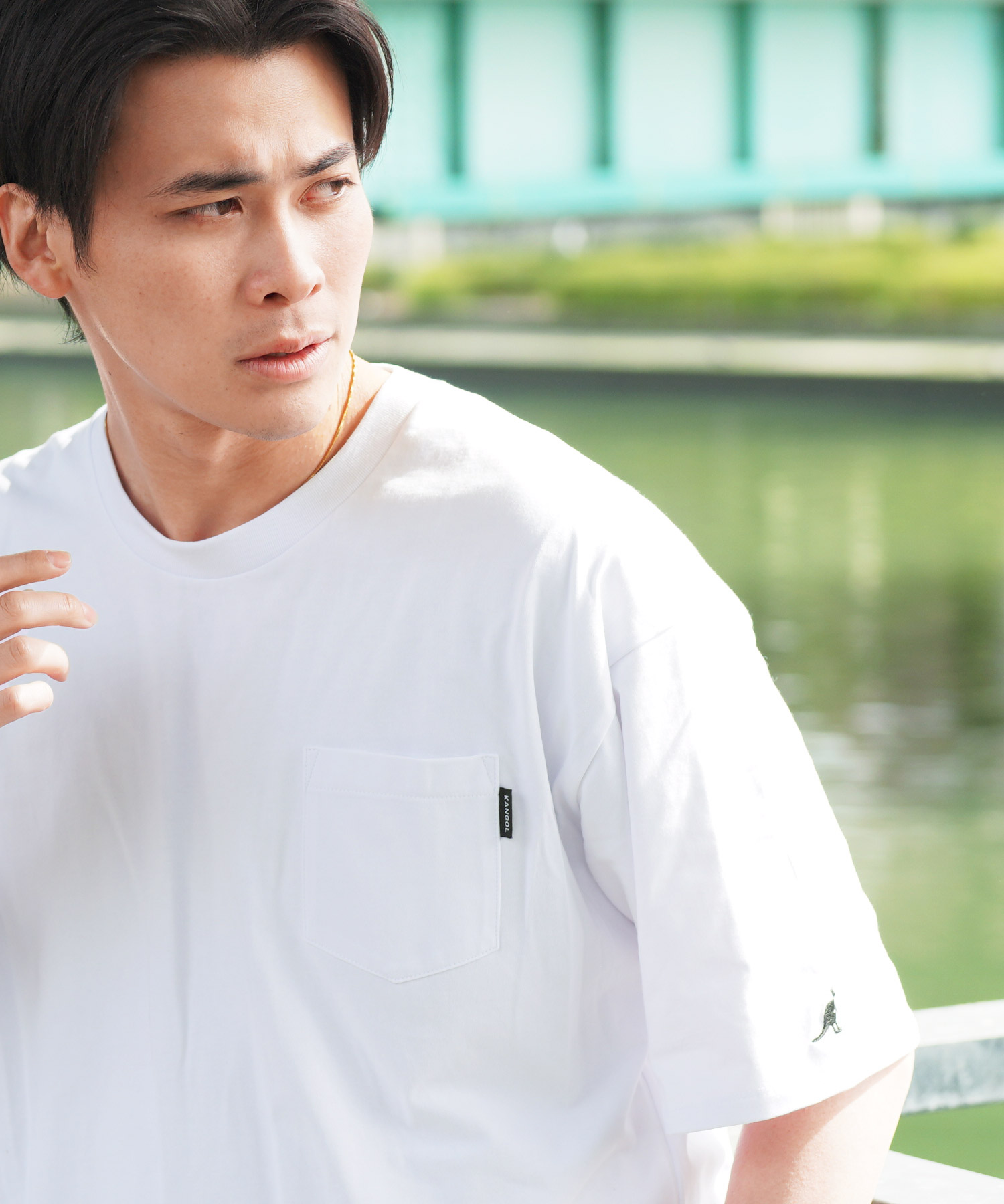 KANGOL（カンゴール） ~ホワイトMサイズ i_m_star Tシャツ 半袖T カットソー トップス メンズ ジャケット・アウター