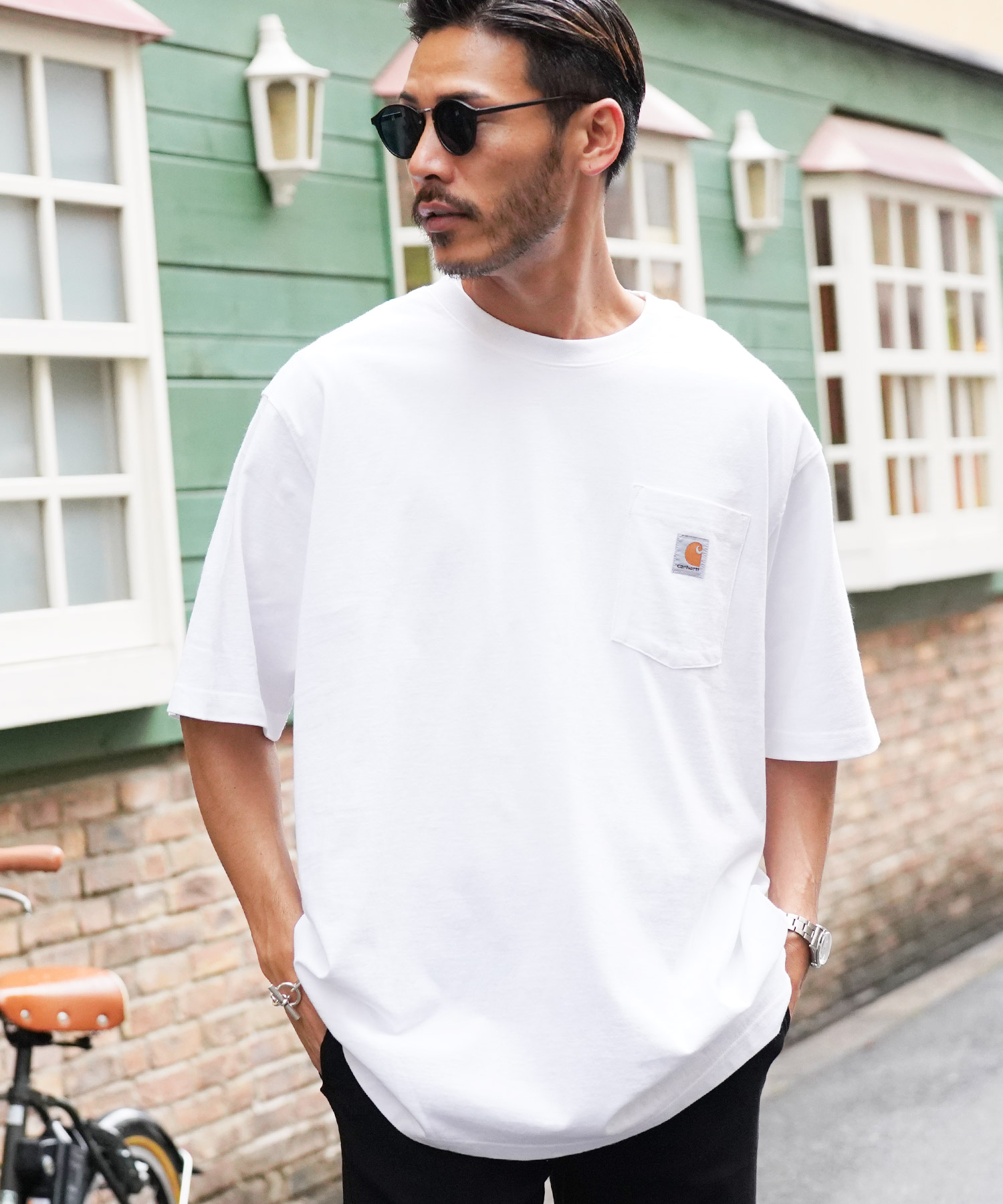 Carhartt カーハート Tシャツ メンズ トップス カットソー 半袖Tシャツ ポケT ビッグシ...