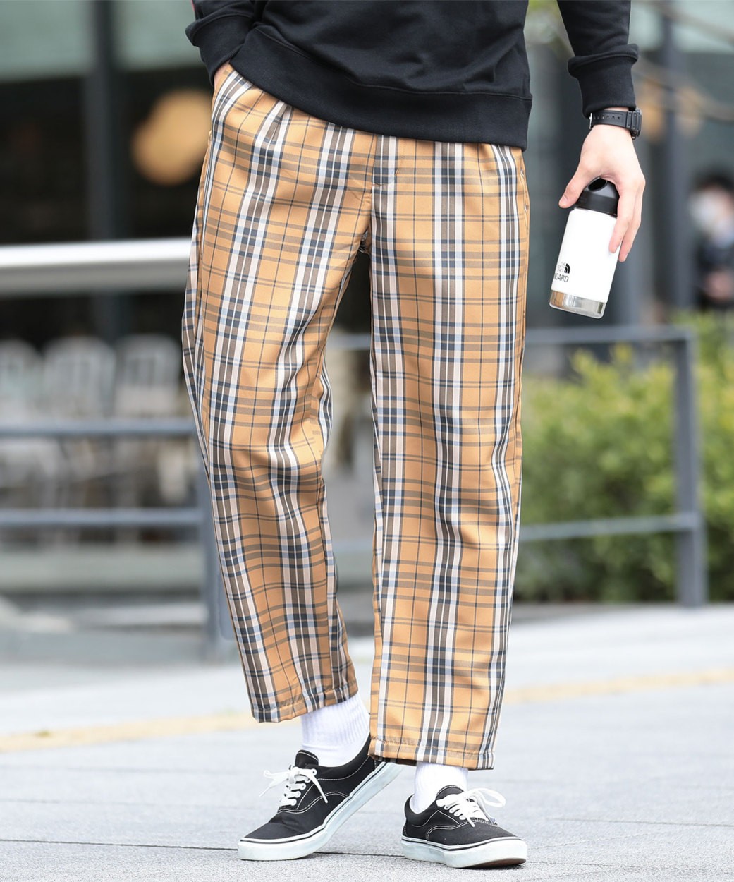 ワイドパンツ メンズ ボトムス バギーパンツ チェックパンツ テーパードパンツ チェック柄 春 春服 Jiggys Shop 通販 Paypayモール