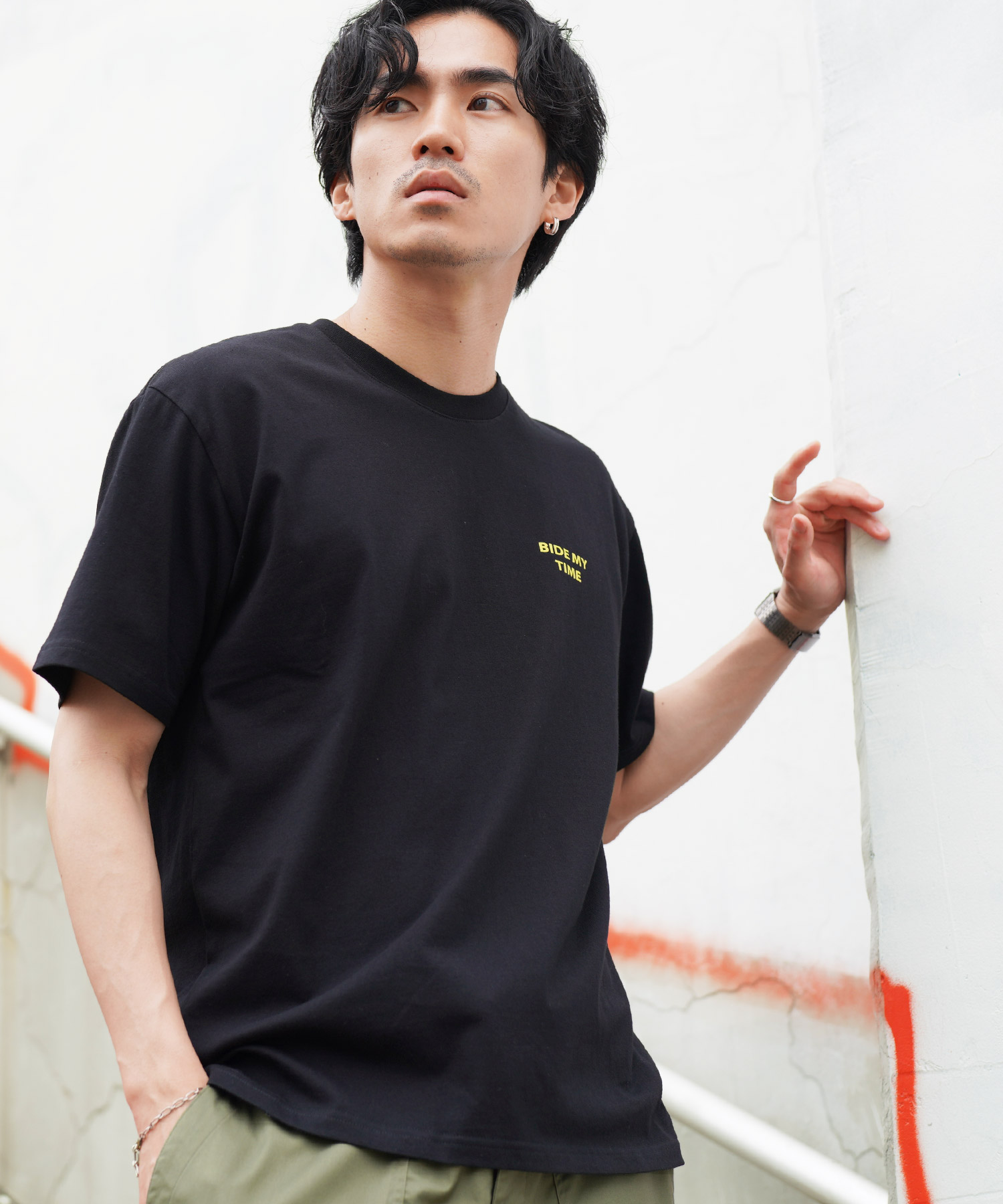 Tシャツ メンズ カットソー ロゴプリント 半袖 バックプリント ワンポイント 綿 コットン サーフ系 ユニセックス | JIGGYS SHOP | 06