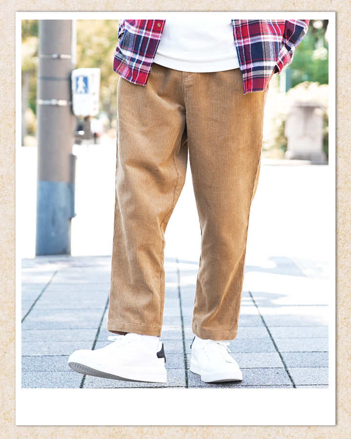 ワイドパンツ ウエストゴム ワイド L アメカジ ベージュ 通販