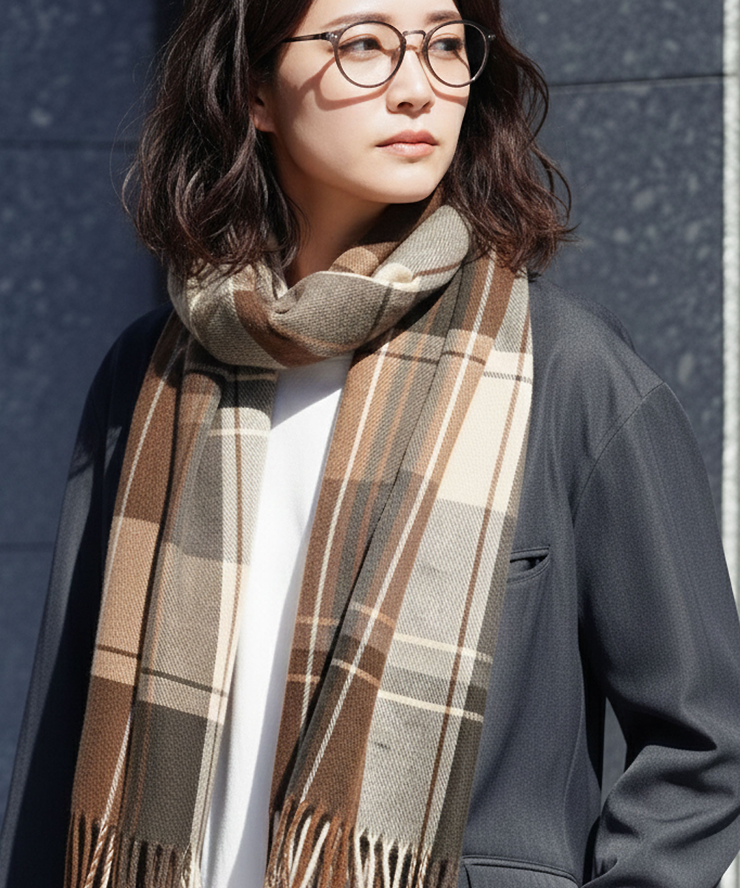 JIGGYS SHOP（ジギーズショップ） マフラー メンズ チェック柄