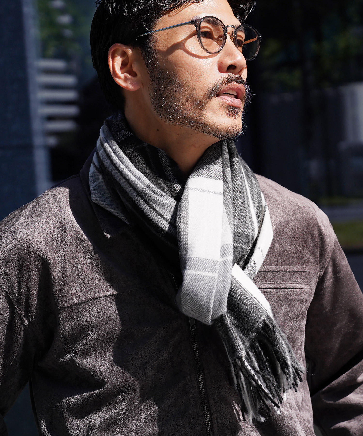 JIGGYS SHOP（ジギーズショップ） マフラー メンズ チェック柄