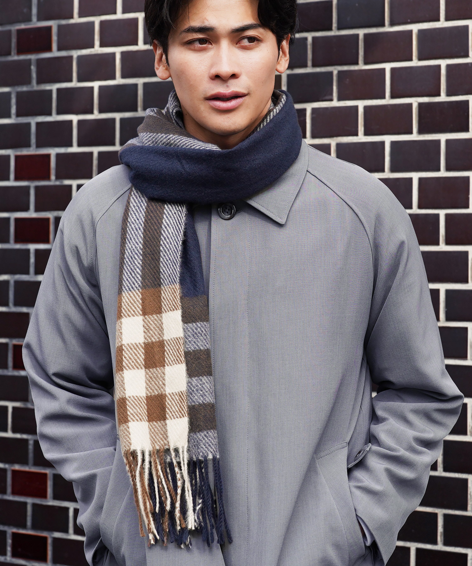 JIGGYS SHOP（ジギーズショップ） マフラー メンズ チェック柄