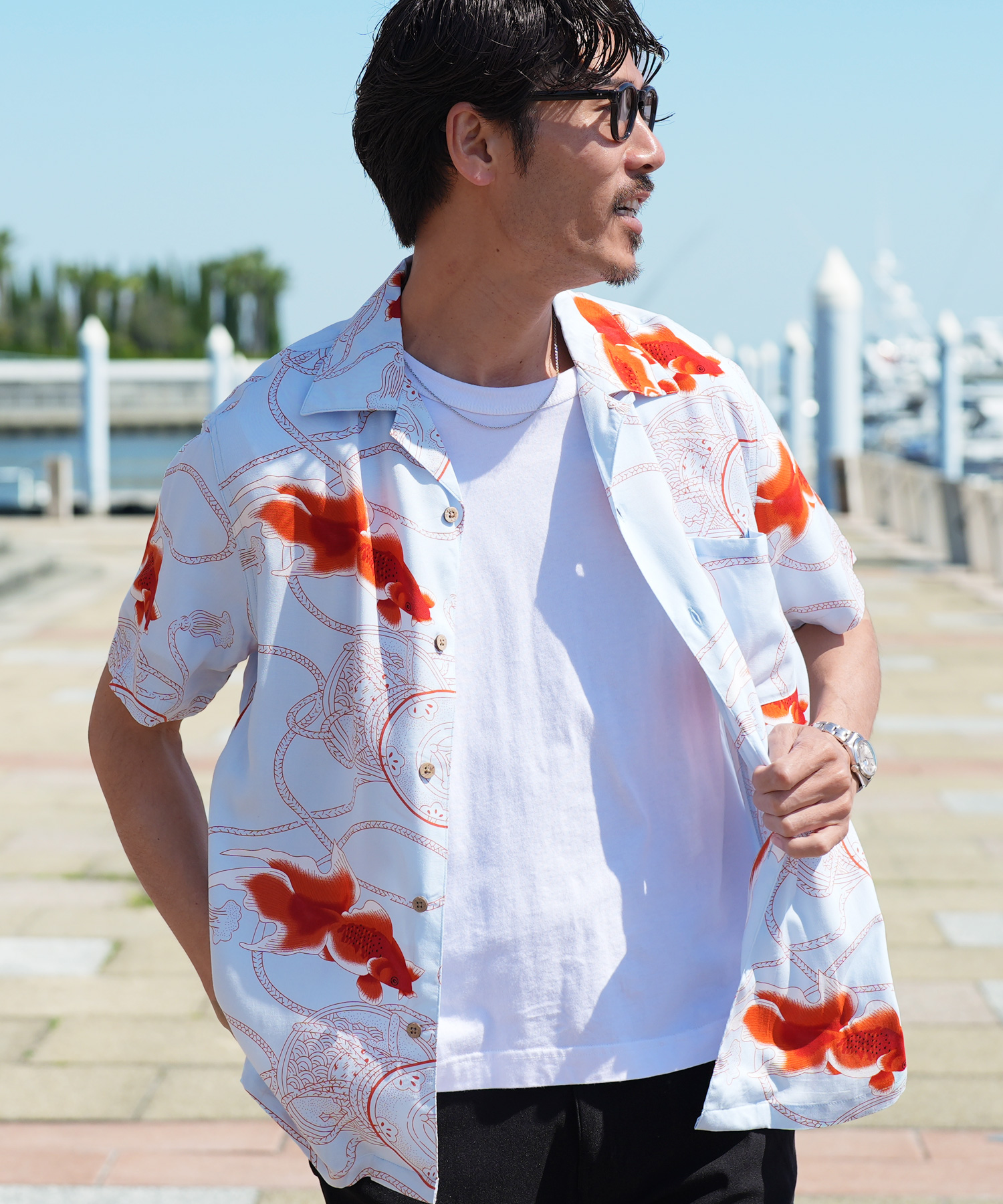 JIGGYS SHOP（ジギーズショップ） アロハシャツ メンズ トップス 半袖