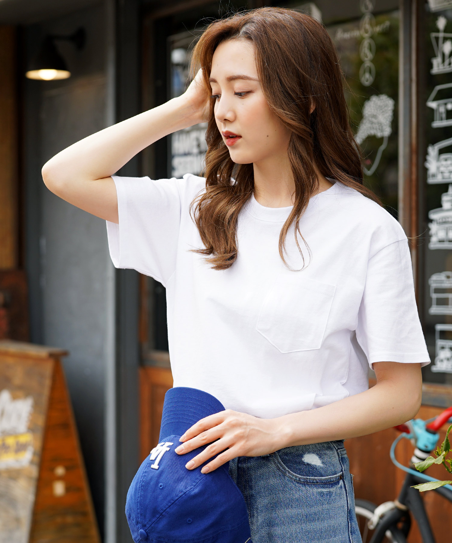 Tシャツ メンズ トップス カットソー 半袖Tシャツ 胸ポケット付き ポケT サステナブル クルーネック Vネック レディース ユニセックス 夏服 夏服 | JIGGYS SHOP | 07