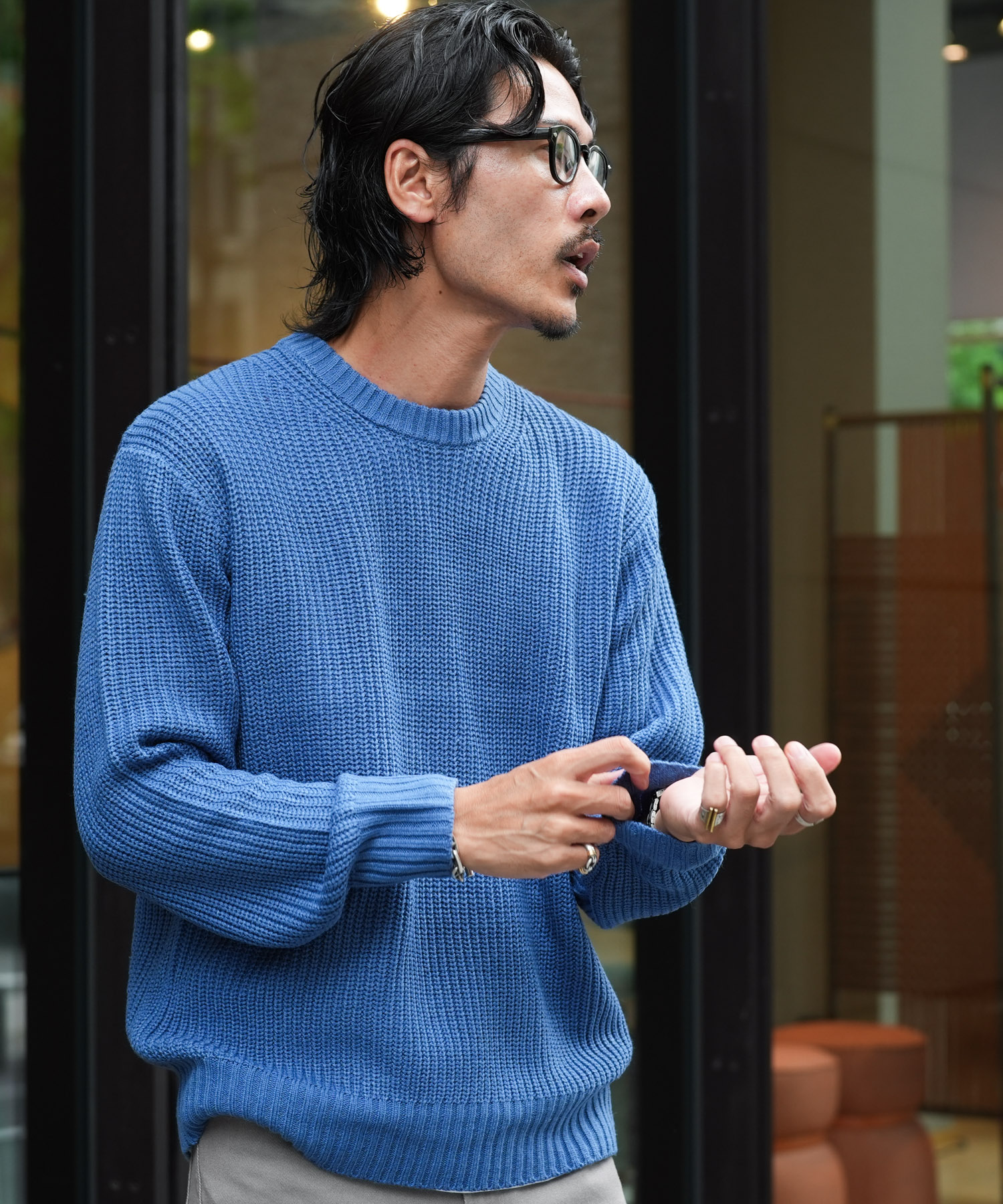 JIGGYS SHOP（ジギーズショップ） ニット セーター メンズ トップス 畦