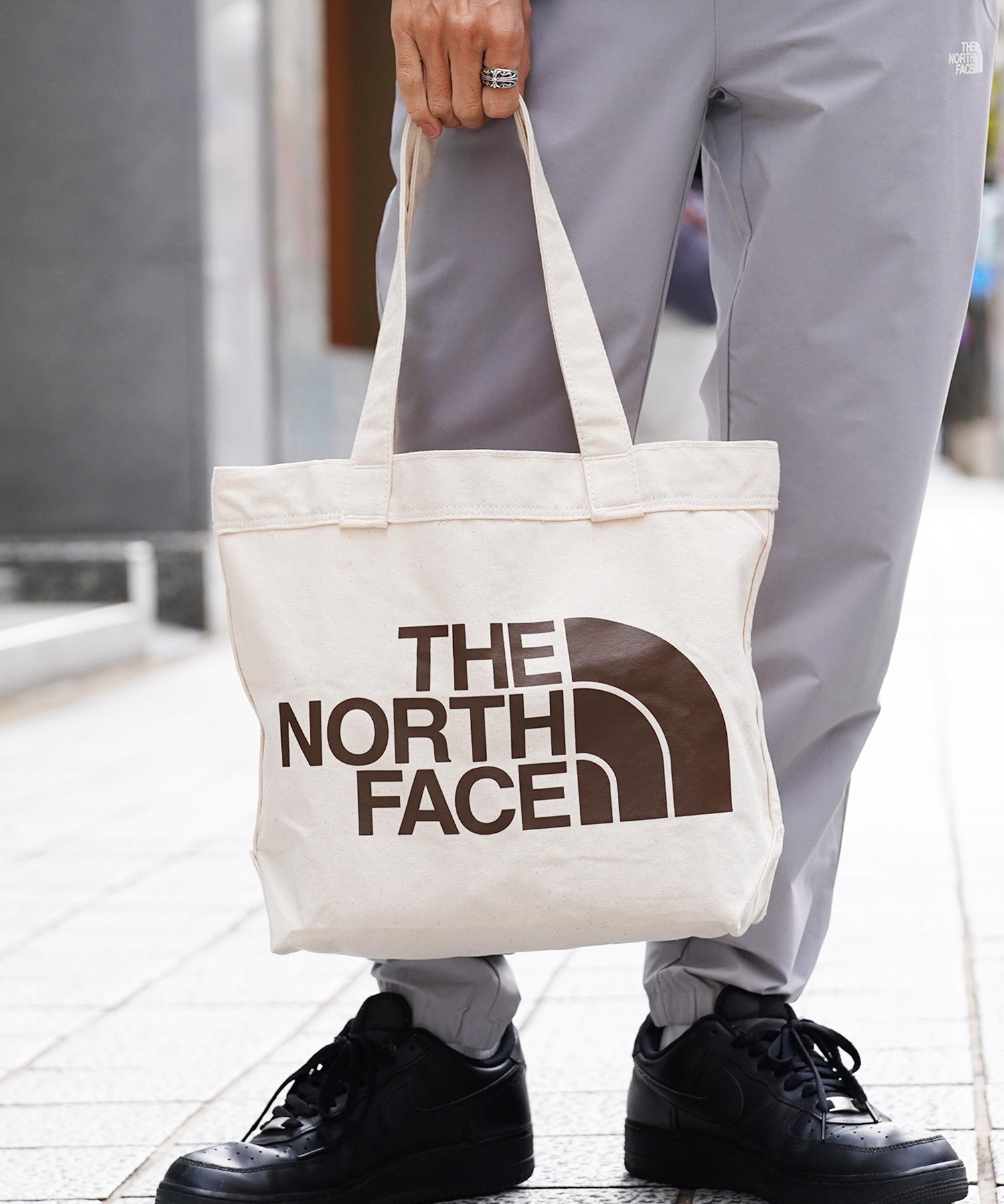 【クーポン対象外】ノースフェイス THE NORTH FACE トートバッグ メンズ キャンバス コットン 綿100% COTTON TOTE  プレゼント ギフト