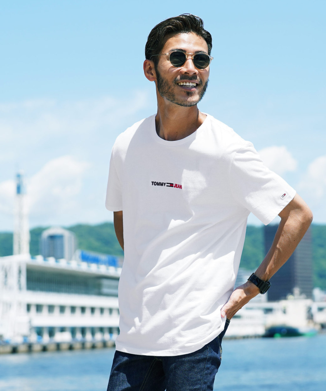 Tommy Hilfiger トミー ヒルフィガー Tシャツ メンズ トップス カットソー 半袖tシャツ 刺繍ロゴ コットン 夏